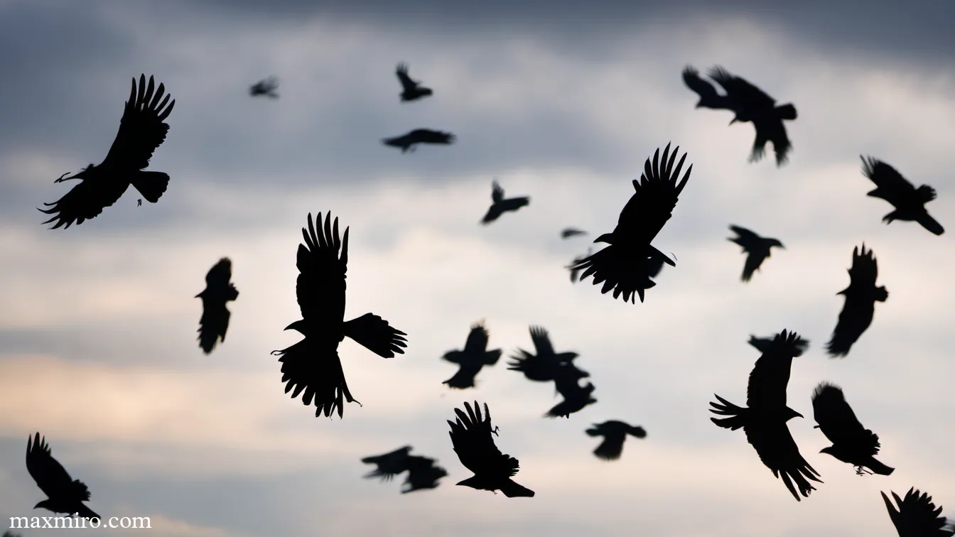 Crows Gathering In Large Numbers Spiritual Meaning
